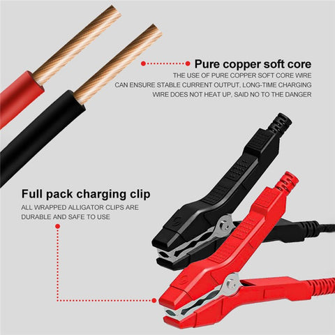 E-FAST TK-1500 300W High Power Car Automatic Battery Charger for Lithium LiFePO4 AGM GEL Lead-Acid