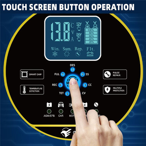 E-FAST TK-1500 300W High Power Car Automatic Battery Charger for Lithium LiFePO4 AGM GEL Lead-Acid