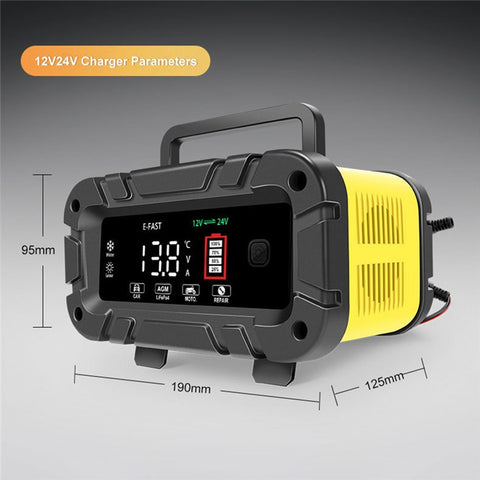 E-FAST TK-1200 Portable Car Battery Charger 7-Stage Automatic Charger