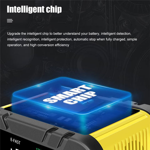 E-FAST TK-1200 Portable Car Battery Charger 7-Stage Automatic Charger