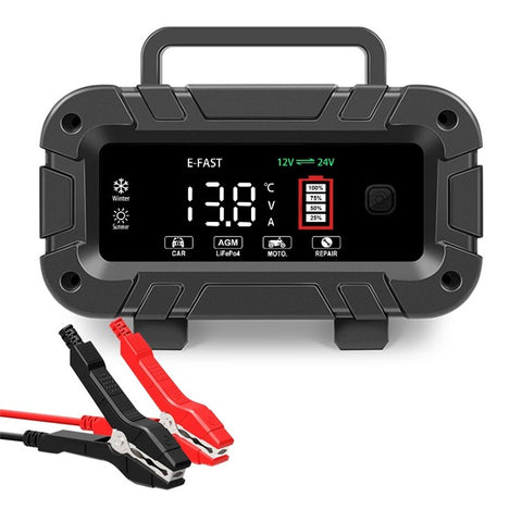 E-FAST TK-1200 Portable Car Battery Charger 7-Stage Automatic Charger