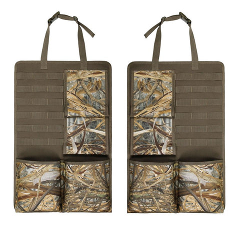 2Pcs / Set 600D Oxford Cloth Camouflage Car Seat Back Hanging Storage Bag