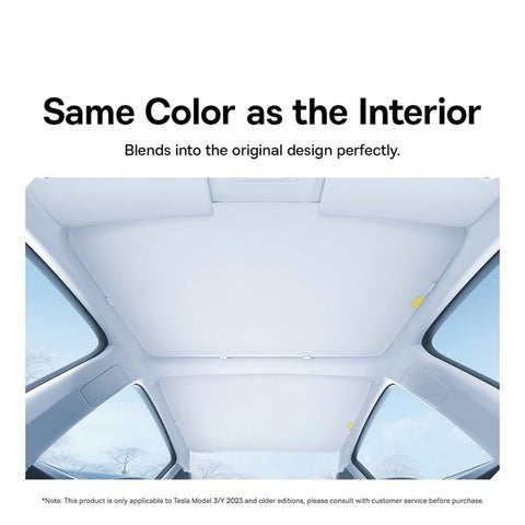 BASEUS T-Space Series for Tesla Model 3 / Y Double-Layer Anti-UV Car Skylight Sunshade
