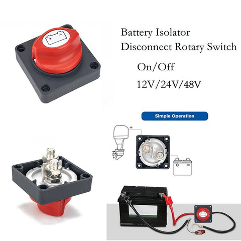 A2949 500A ABS+Copper High Current Power-Off Switch for Cars, RVs, Yachts, ATVs