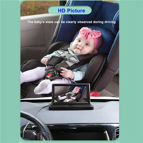RH-B04 5.0 Inch Display 150 Degree Wide Angle Car Rear Seat Baby Monitor Camera