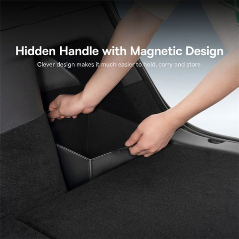 BASEUS BS-TS013 T-Space Series For Tesla Model Y Car Trunk Organizer PU+PVC Storage Box