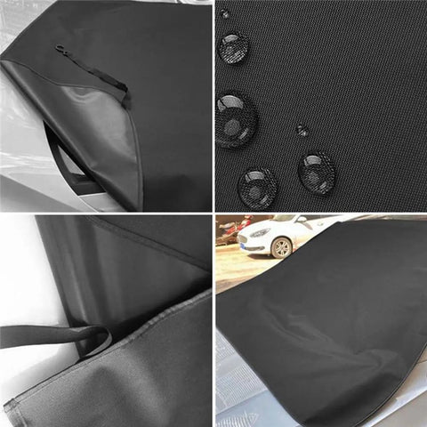 Thicken 600D Oxford Cloth Sedans Windshield Cover Black Anti-freeze Sunshade Snow Shield