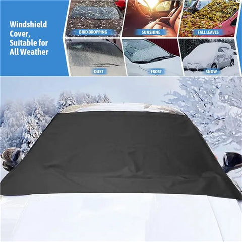 SUV Windshield Cover Thicken 600D Oxford Cloth Black Anti-freeze Sunshade Snow-proof Cloth