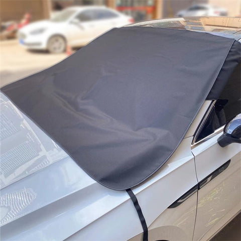 SUV Windshield Cover Thicken 600D Oxford Cloth Black Anti-freeze Sunshade Snow-proof Cloth