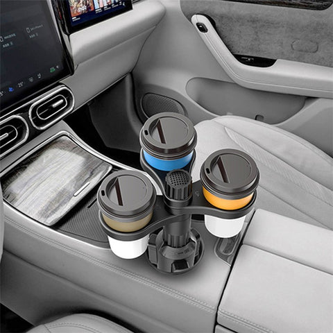 3 Position Car Cup Holder Vehicle Water Cup Coffee Milk Tea Drink Cup ABS Storage Rack