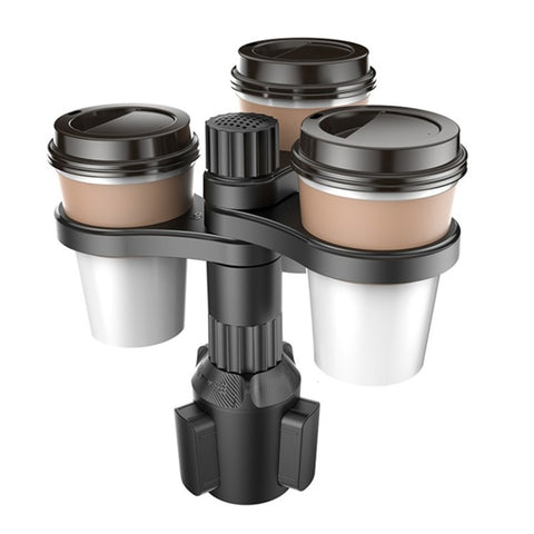 3 Position Car Cup Holder Vehicle Water Cup Coffee Milk Tea Drink Cup ABS Storage Rack