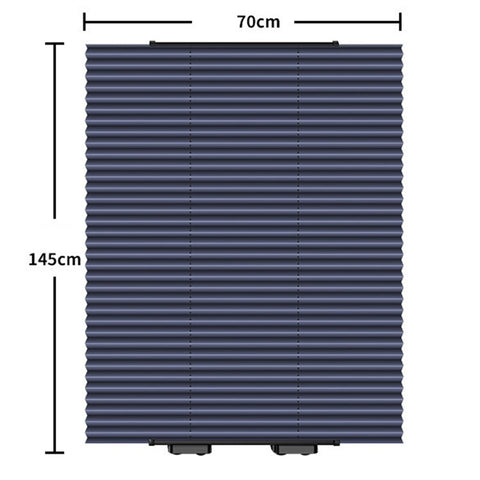 70x145cm Car Sunshade Interior Windscreen Sunshade Curtain Shade with 6 Suction Cups