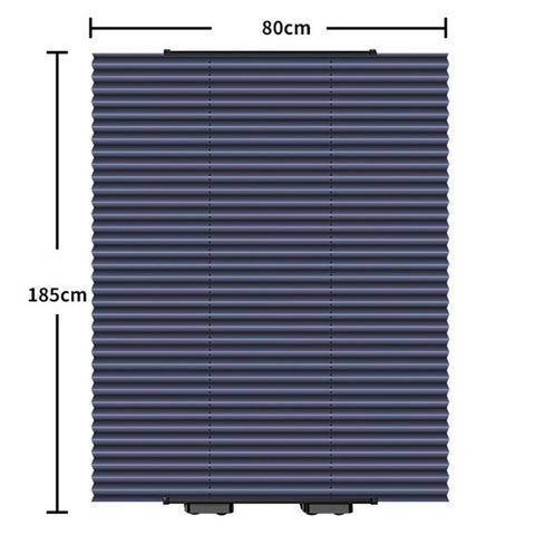 Car Sun Window Shade 80x185cm Car Privacy Shield with 6 Suction Cups