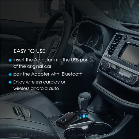 DRIVEKIT AF1313 Bluetooth-compatible CarPlay Wireless Adapter Convert Wired to Wireless Carplay Box