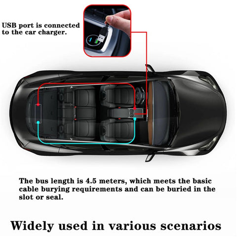 RP1035 102x348mm Waterproof Flexible LED Matrix Panel Bluetooth-compatible APP Control Car Sign