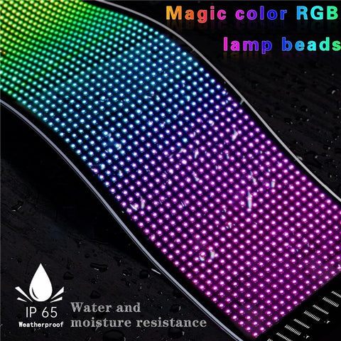 RP1035 102x348mm Waterproof Flexible LED Matrix Panel Bluetooth-compatible APP Control Car Sign