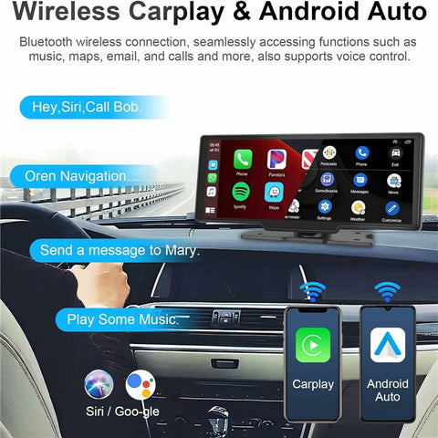 RH-W515 10.26 Inch Touch Screen CarPlay Android Auto Bluetooth-compatible Multimedia Player (No DVR)