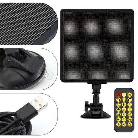 P64SR DIY Pixel LED Car Sign Display Screen Smartphone App Control Bright Sign Board