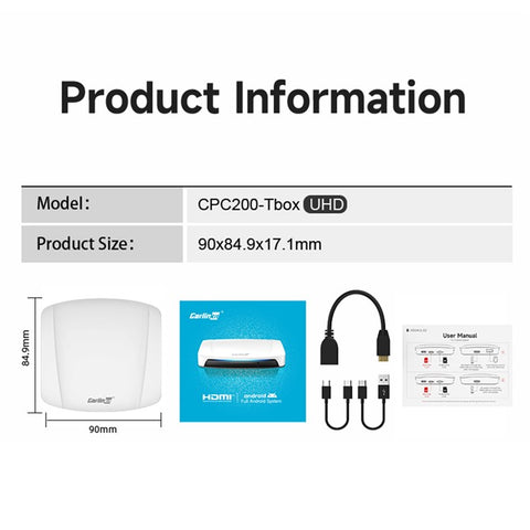CARLINKIT SDM660 8+128GB CarPlay AI Box Android 13.0 Wireless CarPlay Android Auto Adapter with HD Output, Eurasian Version
