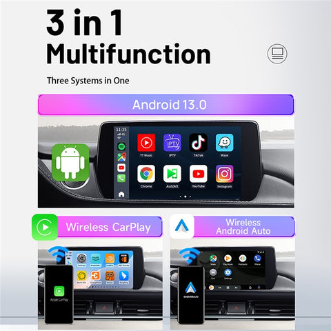 CARLINKIT SDM660 8+128GB CarPlay AI Box Android 13.0 Wireless CarPlay Android Auto Adapter with HD Output, Eurasian Version