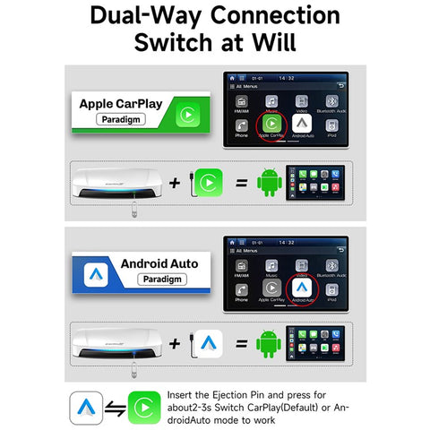 CARLINKIT SDM660 8+128GB CarPlay AI Box Android 13.0 Wireless CarPlay Android Auto Adapter with HD Output, Eurasian Version