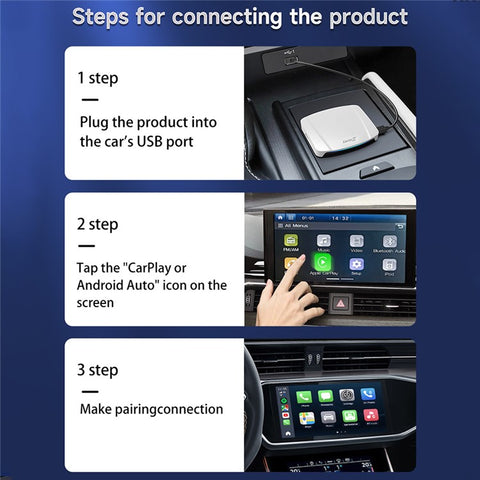 CARLINKIT SDM660 8+128GB CarPlay AI Box Android 13.0 Wireless CarPlay Android Auto Adapter with HD Output, Eurasian Version