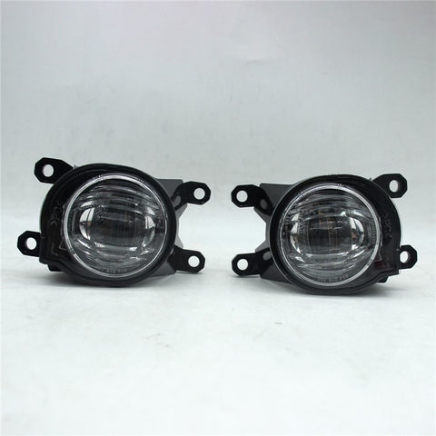 For Toyota Highlander 2024 1 Pair Car White LED Fog Lights Waterproof Working Lamp Bezel Assembly Kit
