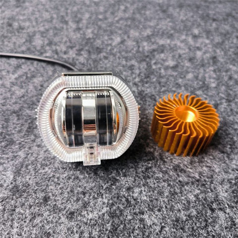 Motorcycle Modified LED Headlight Dual Aperture Motorbike Spotlight