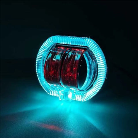 Motorcycle Modified LED Headlight Dual Aperture Motorbike Spotlight