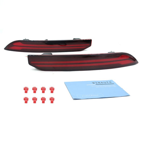 For Grand Cherokee 2021-2024 1 Pair Car Rear Bumper Light LED DRL Turn Signal Brake Lamp