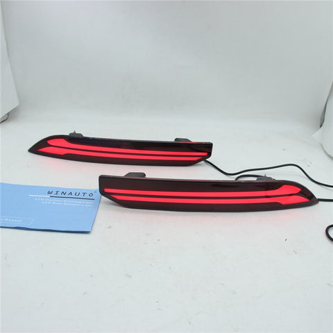 For Grand Cherokee 2021-2024 1 Pair Car Rear Bumper Light LED DRL Turn Signal Brake Lamp