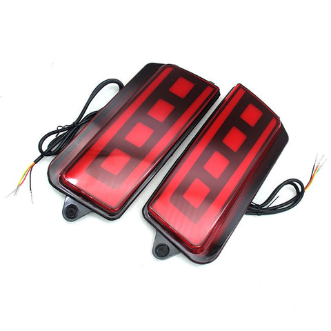 For Grand Cherokee 2005-2010 1 Pair Car Rear Bumper Light Red LED DRL Turn Signal Brake Lamp