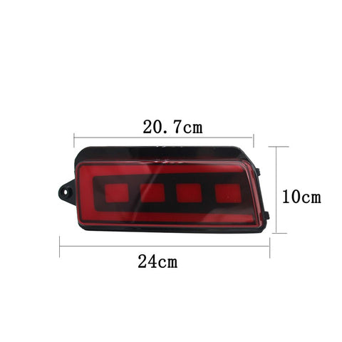 For Grand Cherokee 2005-2010 1 Pair Car Rear Bumper Light Red LED DRL Turn Signal Brake Lamp