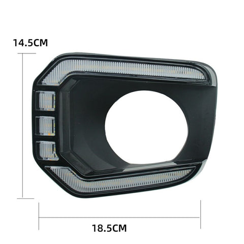 For Toyota Tacoma 2016-2023 1 Pair Car DRL Light White+Yellow LED Daytime Running Turn Signal Lamp
