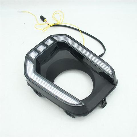 For Toyota Tacoma 2016-2023 1 Pair Car DRL Light White+Yellow LED Daytime Running Turn Signal Lamp