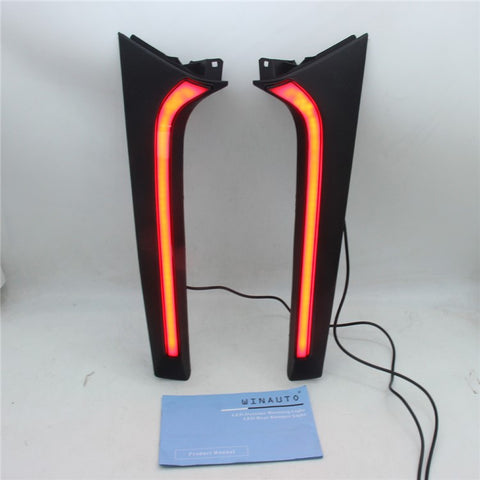 For Toyota Raize 2020-2022 1 Pair Car Rear Bumper Light Red LED DRL Turn Signal Brake Tail Lamp