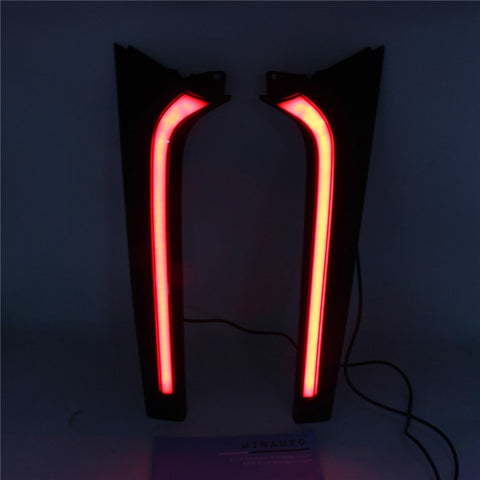 For Toyota Raize 2020-2022 1 Pair Car Rear Bumper Light Red LED DRL Turn Signal Brake Tail Lamp