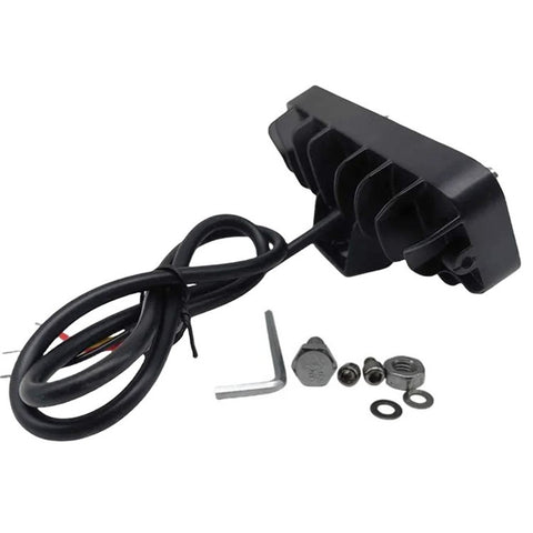 JP-V68 Motorcycle Truck Off-Road Vehicle LED Spotlight Yellow+White Strobe Red+Blue Warning Headlight