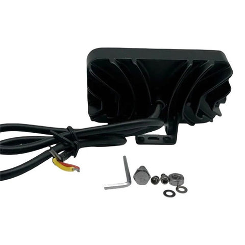 JP-V68 Motorcycle Truck Off-Road Vehicle LED Spotlight Yellow+White Strobe Red+Blue Warning Headlight