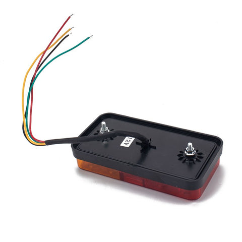 A4136 10-LED Tail Light Kit for 12V Truck, Trailer, Vehicles Waterproof Turn Signal Light Set with Reflective Plates / Side-Lights / License Plate Light