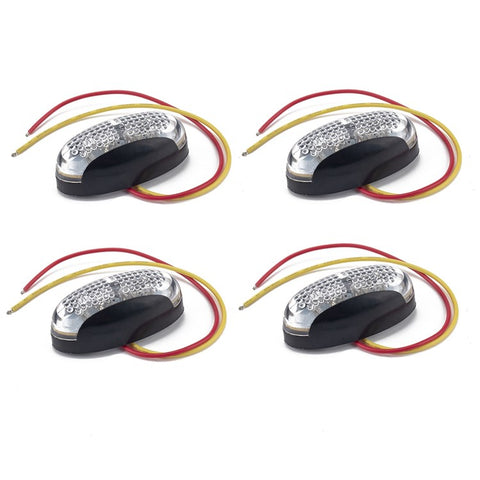 A4136 10-LED Tail Light Kit for 12V Truck, Trailer, Vehicles Waterproof Turn Signal Light Set with Reflective Plates / Side-Lights / License Plate Light