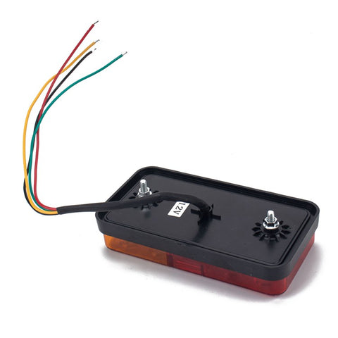 A4086 10-LED Trailer Tail Light Kit for 12V Truck Vehicles Waterproof Turn Signal Warning Light with 8m 5-Core Cable