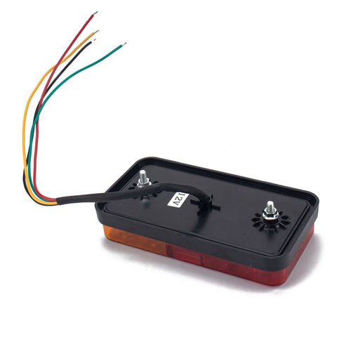 A4132 10-LED Tail Light Kit for 12V Truck, Trailer Vehicles Waterproof Turn Signal Light with 8m 5-Core Cable / Cable Ties