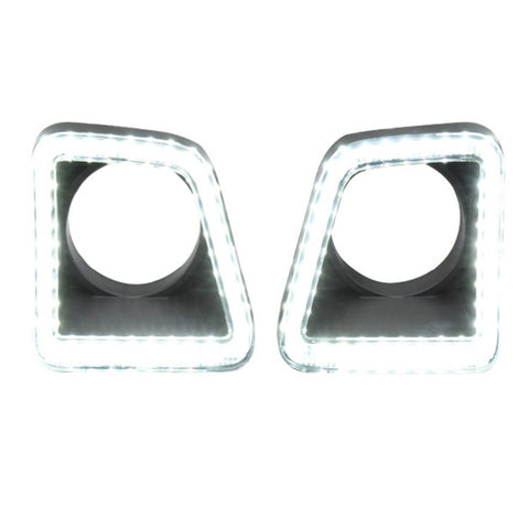 1Pair Decoration Lamp for Toyota Tundra 2014-2021 LED Lights Yellow / White Dual-Color Daytime Running Lights