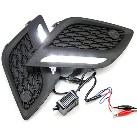 WINAUTO For XC60 2009-2013 1 Pair Daytime Running Lamp Super Bright LED Car DRL Light