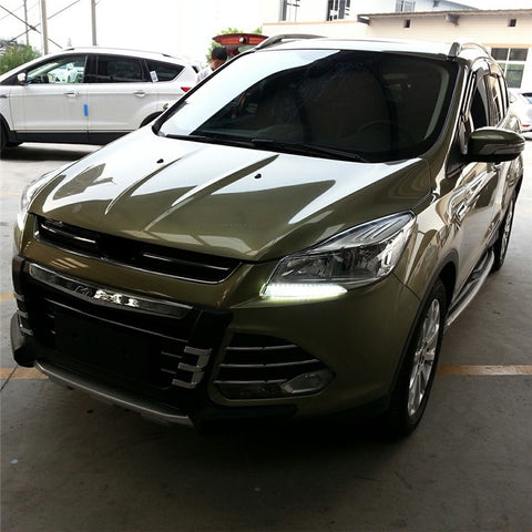 WINAUTO For Ford Kuga / Escape 2013-2015 1 Pair Car DRL Light Waterproof LED Daytime Running Lamp