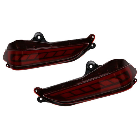 WINAUTO 2Pcs Car Tail Lamp for Toyota Yaris 2017-2018 LED Taillight Braking Turn Signal Light