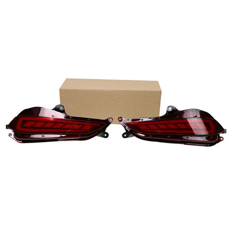 WINAUTO 2Pcs Car Tail Lamp for Toyota Yaris 2017-2018 LED Taillight Braking Turn Signal Light