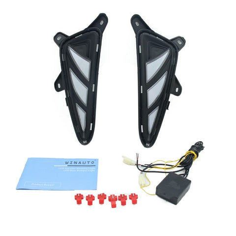 WINAUTO 1 Pair Daytime Running Lamp for Toyota C-HR / IZOA 2017-2020 Car Light with Dual-Way Function