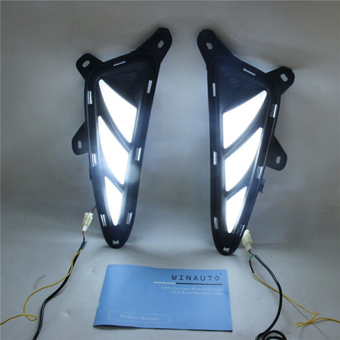 WINAUTO 1 Pair Daytime Running Lamp for Toyota C-HR / IZOA 2017-2020 Car Light with Dual-Way Function
